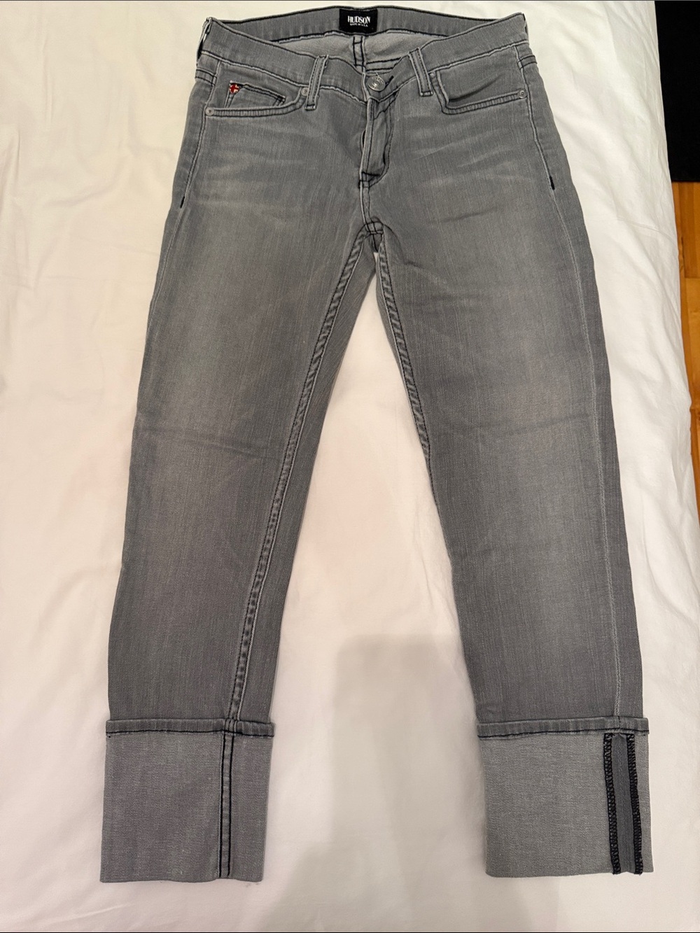 Hudson Jeans Women's Grey Cropped Ankle Jeans